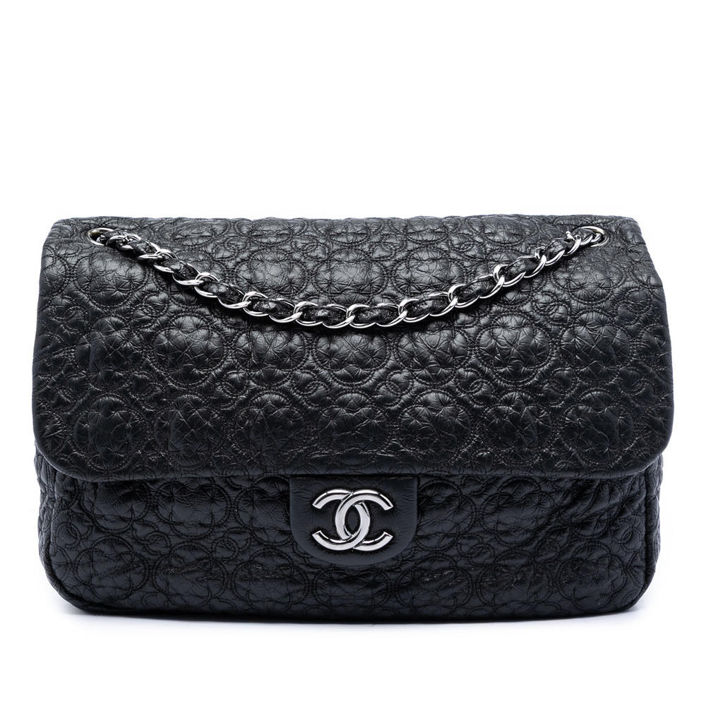 Pre-Loved Chanel Jumbo Quilted Vinyl Rock In Moscow Single Flap